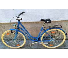 Klasický dámsky bicykel Ortler s jedným prevodom - bez prehadzovačky, 20" rám, 28" kolesá, svetlá