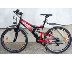 Celoodprúžený horský bicykel TOPEKA 18,5" rám, 26" kolesá, svetlá