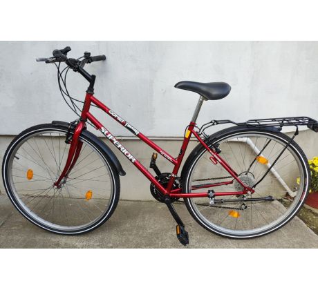 Zachovalý cestný trekingový SUPERIOR 18" rám 28" kolesá 3x5 prev. SHIMANO