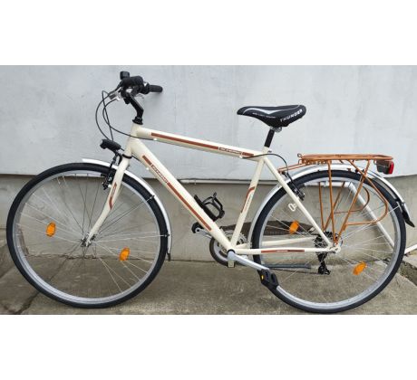 Taliansky trekingový cestný pánsky bicykel SCHIANO 20" rám 28" kolesá 7 prevodov Shimano