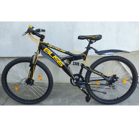 Celoodprúžený horský bicykel BLISS, 7x3 prevodov Shimano, kotúčové brzdy