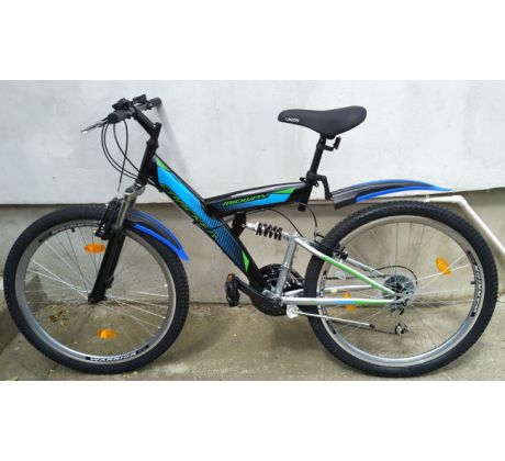 Celoodprúžený MTB cross bicykel MIDWAY 18" rám, 26" kolesá, 6x3 prevodov SHIMANO