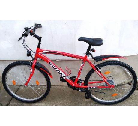 Cestný bicykel GALAXY 18" rám 26" kolesá 3x6 prevodov LED svetlá