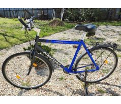 Zachovalý pánsky cestný trekingový bicykel NISHIKI HYBRID 402 ľahký 22" ALUMINIUM rám 3x8 prevodov SHIMANO