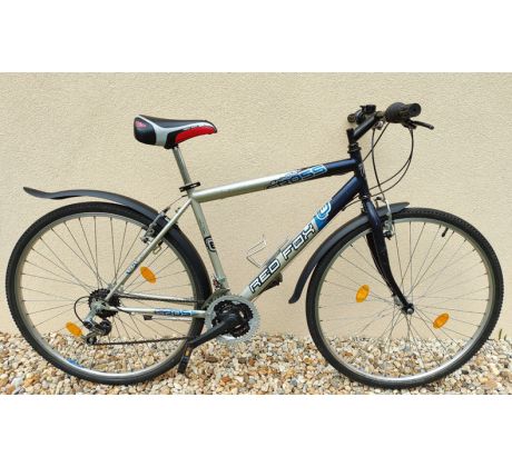 Zachovalý cestný trekingový bicykel RED FOX Snipe Cross 19" rám 28" kolesá