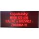 PROGRAMOVATEĽNÁ SVETELNÁ REKLAMA LED PANEL DISPLEJ 168x72cm