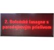 PROGRAMOVATEĽNÁ SVETELNÁ REKLAMA LED PANEL DISPLEJ 168x72cm