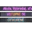 Farebná svetelná LED reklama pútač pás ohýbateľný flexibilný 133x19,2cm s diaľkovým ovládaním, aj do auta, napájanie 5V