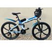 Celoodprúžený skladací elektrický horský bicykel ANCHEER s 26″ kolesami, 17" ľahkým hliníkovým rámom, 3x7 prrevodov SHIMANO, VÁHA len 23kg !