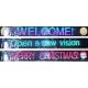 Flexibilná ohybná programovateľná FULL COLOR farebná reklama LED PÁS 176x19,2cm s diaľkovým ovládačom