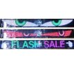 Flexibilná ohybná programovateľná FULL COLOR farebná reklama LED PÁS 176x19,2cm s diaľkovým ovládačom