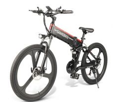 Celoodprúžený skladací elektrický bicykel SAMEBIKE LO26-II motor 500W AKU 48V