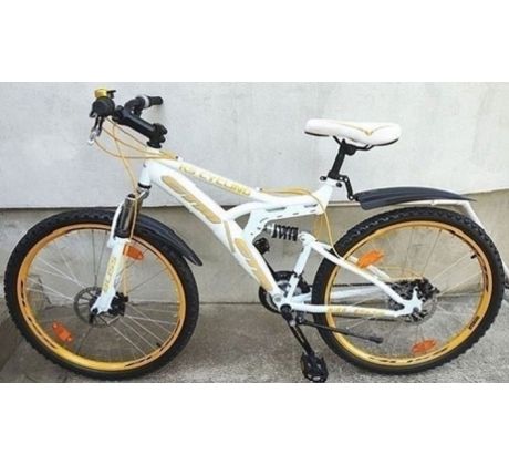 Celoodprúžený horský bicykel MTB 18,5" rám, kotúčové brzdy, 26" kolesá