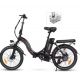 Skladací mestský elektrobicykel Samebike CY20 motor 250W AKU 36V + zadné sedadlo + košík
