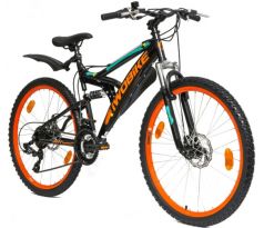 Atraktívny celoodpružený horský bicykel MTB BLAZE 17,5" rám 26" kolesá SHIMANO prevody